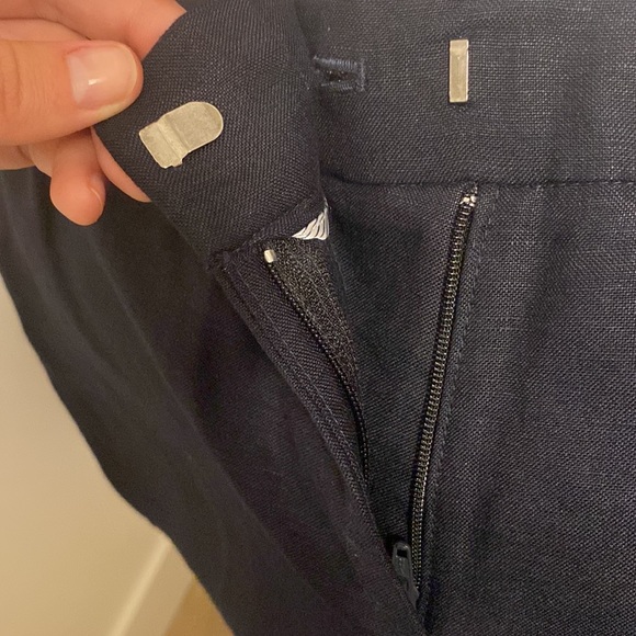 Calvin Klein Navy Linen work slack size 2 - Picture 5 of 5